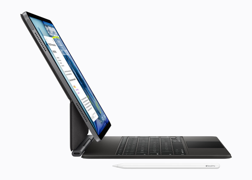 아이패드 에어 M4와 매직 키보드 공식 이미지